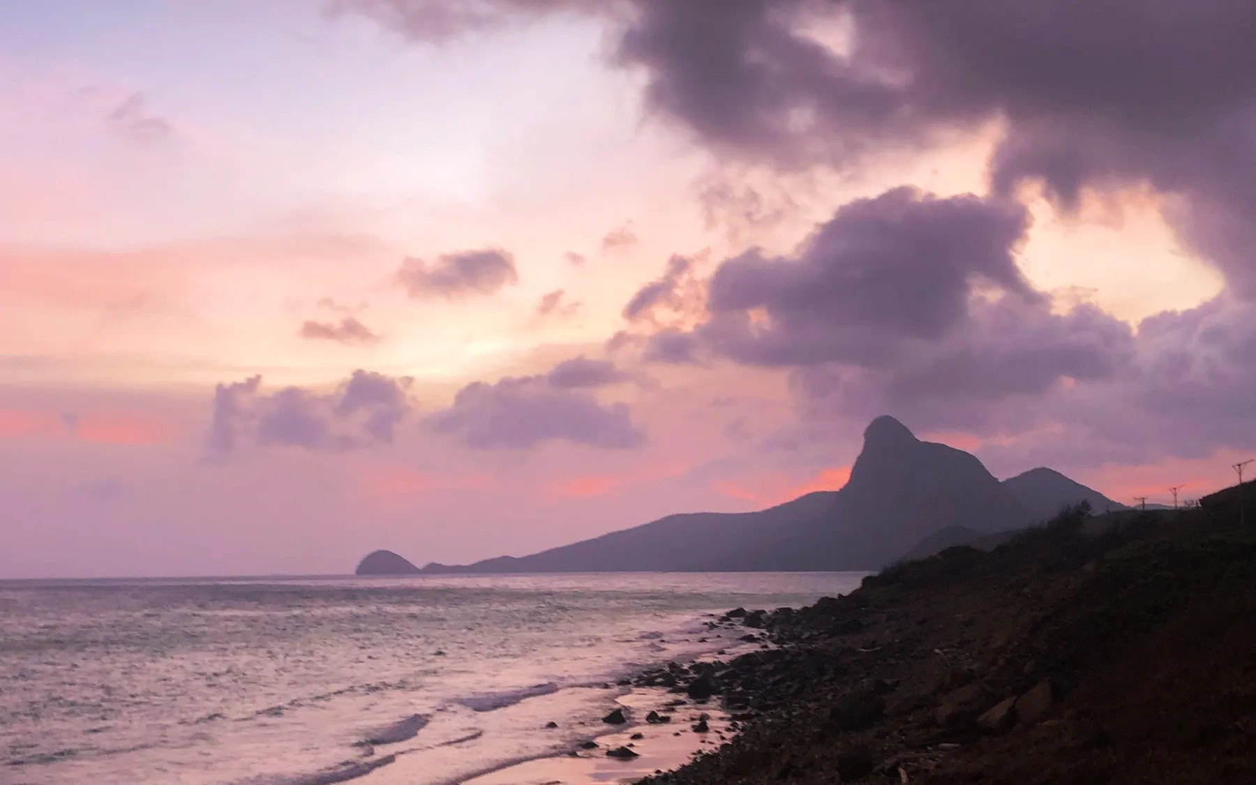 Dusk on the sand