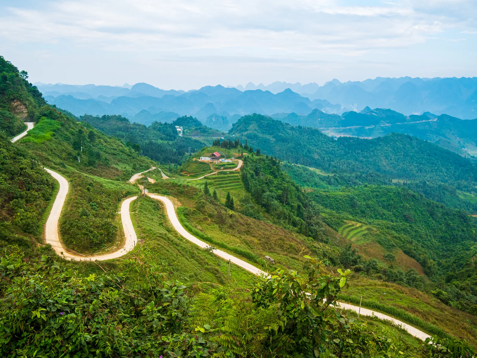 Terraces on the climb