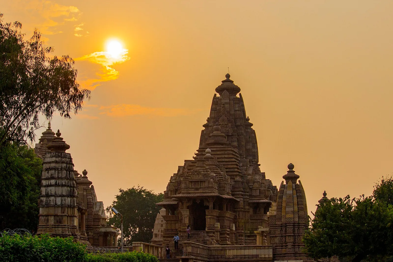 The western temples, late light
