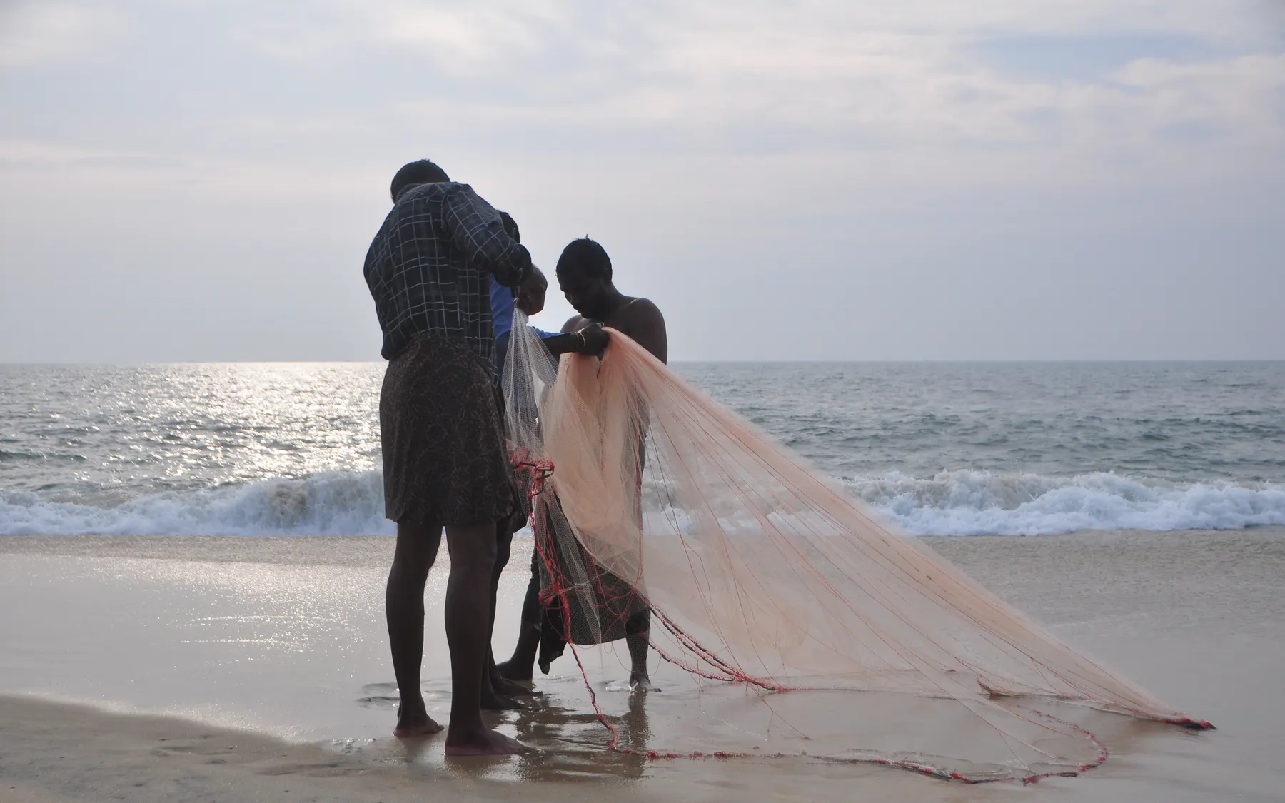 Nets coming in at dawn
