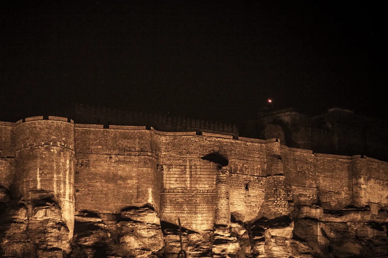 Mehrangarh from the blue city