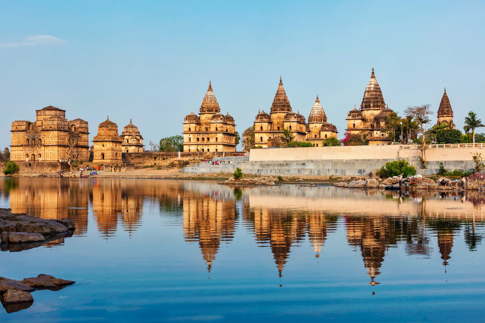Orchha from the river