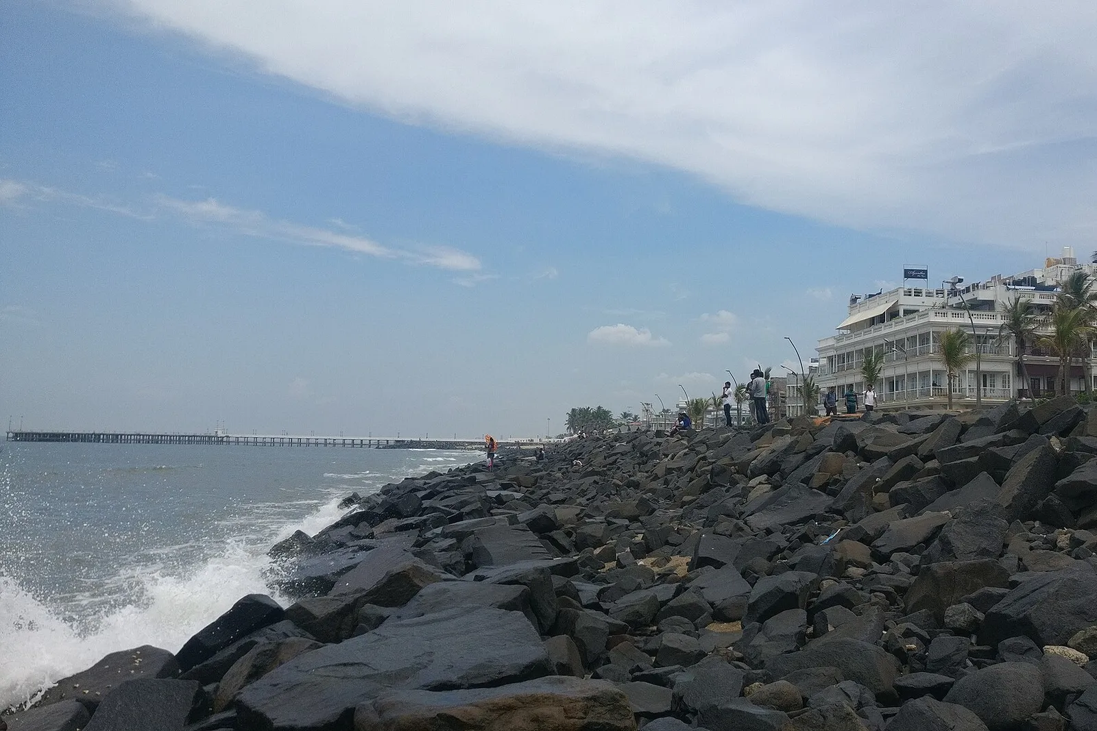 Pondicherry, the seafront promenade