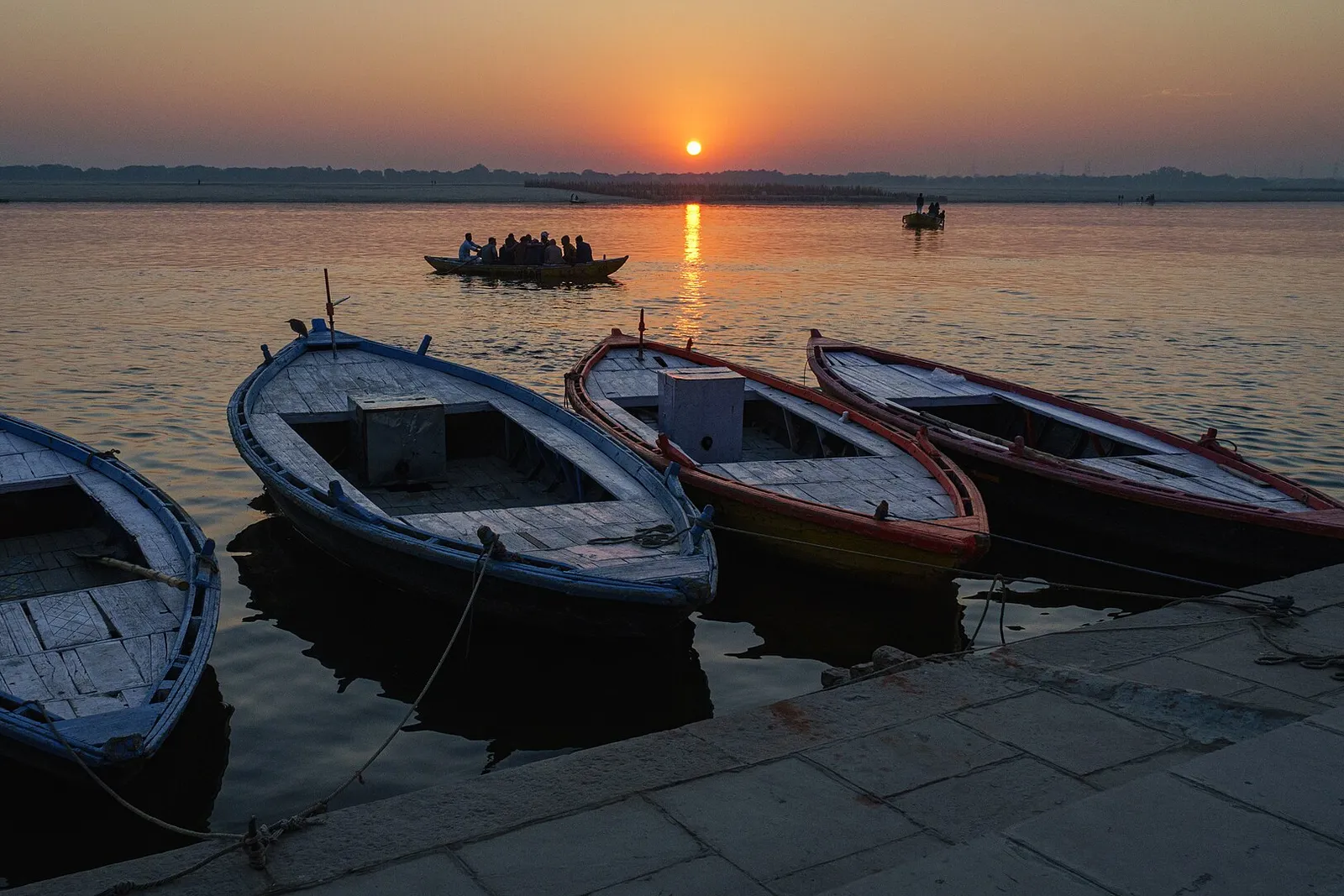 Varanasi, the ghats at first light